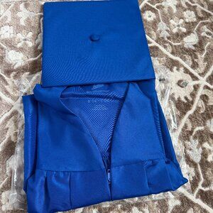 Royal Blue Cap and Gown (Never Used)